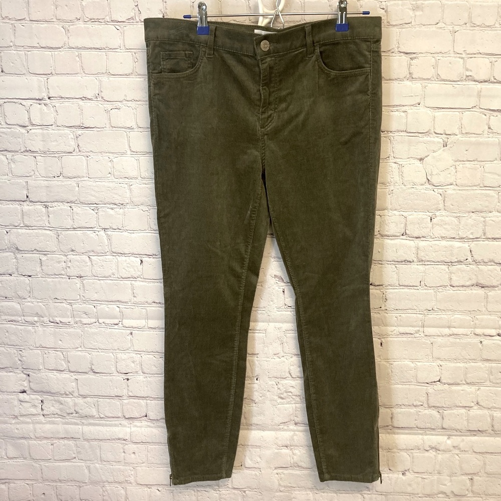 Loft new army green corduroy pants